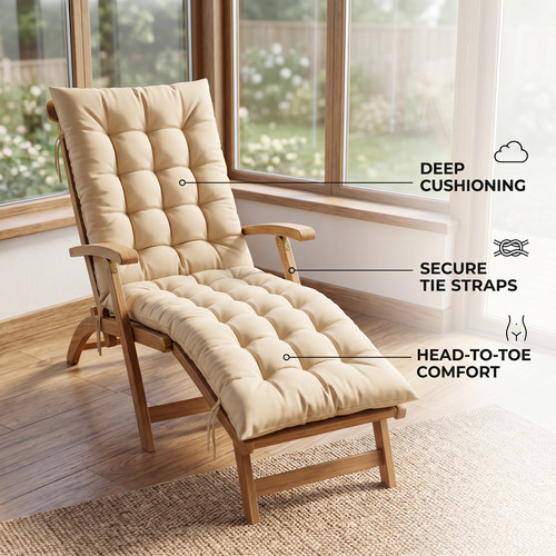 Beige recliner chair cushion - beige,