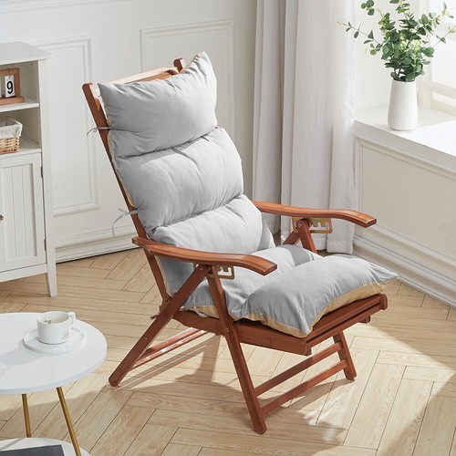 Grey garden rocking deck chair - grey,